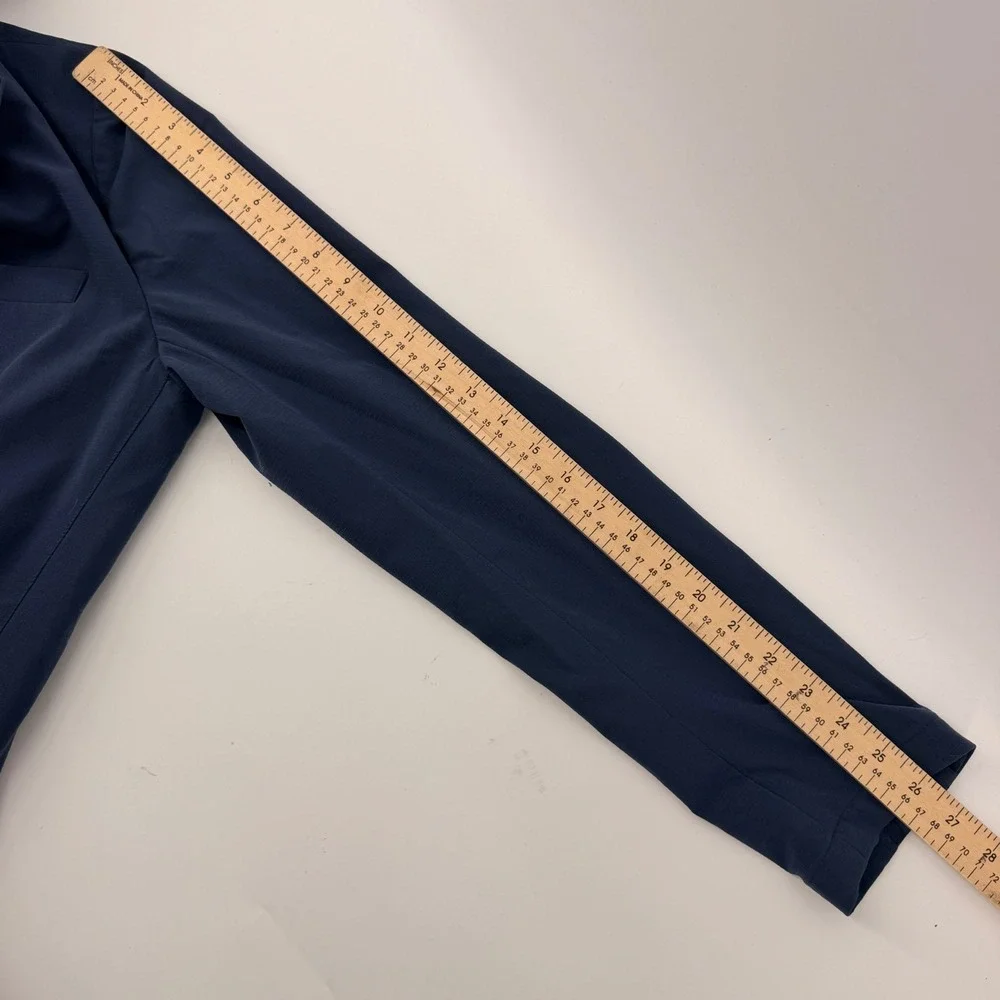 Bluffworks Gramercy Blazer Mens 40L Blue Slim Fit Telex Tech Travel Jacket